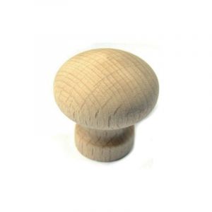 Cadap - Bouton de meuble rustique en bois brut poncé HT28 D.25 Bois de hêtre - 7025