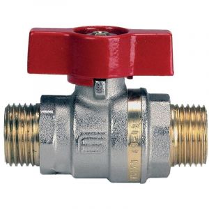 Effebi - Robinet boisseau sph&eacute;rique laiton bague mm manette alu 20x27