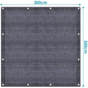 TolleTour Tapis de tente Auvent tapis étanche camping tapis tente sol extérieur tente bâche pique-nique couverture caravane 300x300CM