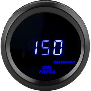 Jeffergarden - Jauge de pression d'huile, 2in 0-150PSI 12V Automobile Digital Blue LED Manom&egrave;tre de pression d'huile haute pr&eacute;cision avec capteur