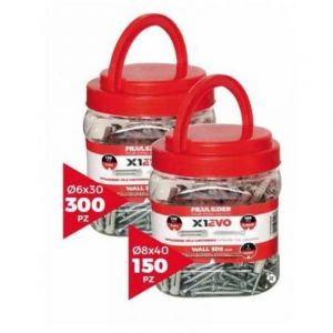 SECHOIR X1 EVO CHEVILLE VIS Dimensions : 8x40 (150 pi&egrave;ces)