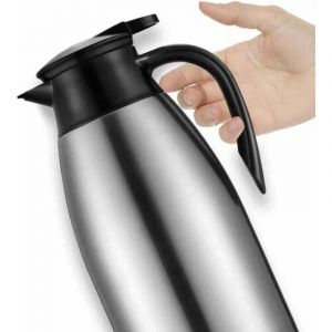 Pichet Isotherme Carafe &agrave; Caf&eacute; en Acier Inoxydable Double Paroi Isotherme Carafes &agrave; caf&eacute; et &agrave; th&eacute; Cafeti&egrave;re Thermos de 2L
