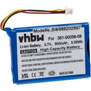 Vhbw - Batterie compatible avec Garmin N&uuml;vi 30, 40, 40LM, 50, 50LM, 52LM, 52LMT, 54LM appareil gps de navigation (900mAh, 3,7V, Li-ion)