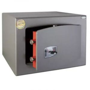 TECHNOMAX &ndash; Coffre-fort &agrave; fixer &agrave; cl&eacute; double panneton, 4 p&ecirc;nes, 31 L, 28x40x35 cm