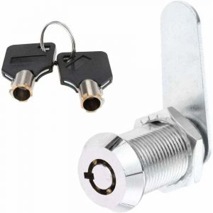 Serrure tubulaire en alliage de zinc pour tiroir de s&eacute;curit&eacute;, cylindre de porte, bo&icirc;te aux lettres, bo&icirc;te &agrave; outils, serrure &agrave; 2 cl&eacute;s