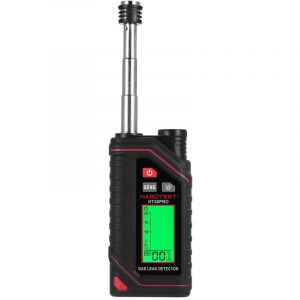 D&eacute;tecteur de gaz naturel fiable HT58PRO D&eacute;tecteur de fuite de gaz avec sonde extensible de 11,5 pouces D&eacute;tecteur de fuite de propane %lel avec flash
