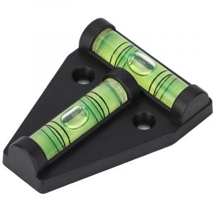 Niveau &agrave; bulle en forme de T, niveau &agrave; bulle 2D, mini niveau en plastique avec trou de fixation sur la base.