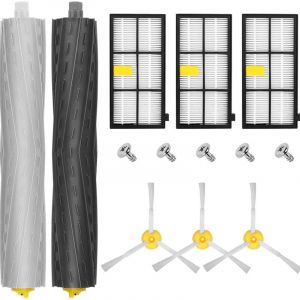 Pièces Accessoires pour iRobot Roomba 800 805 860 861 865 866 870 871 876 880 885 886 890 895 896 900 960 966 980, Remplaçant Filtres et Brosses Kit