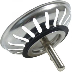 Alovez - Panier Pour Bonde d'Évier de Cuisine 80 mm - Crépine Universelle Acier Inoxydable, Bouchon Panier Pop-Up, - Lavable Lave-vaisselle, Ne se