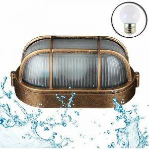 SSTRWGOOD Applique D'ext&eacute;rieur Hublot, Lampe Ronde En Aluminium Moul&eacute; Sous Pression Applique, Murale Marine Nautique Lumi&egrave;re Vintage Industrielle