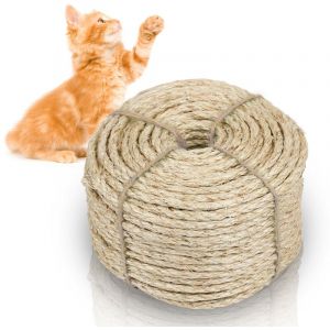 Tolletour - Corde de sisal pour animaux de compagnie corde de sisal chat corde à gratter corde à gratter corde 3000 x 0.8CM