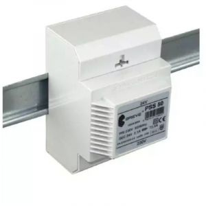 Breve - Transformateur monophas&eacute; pss 50 230/24V IP30 pour rail din TH-35 en bo&icirc;tier modulaire
