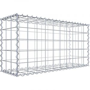 Gabiondeco - Gabion 100 cm x 50 cm x 30 cm (L x H x P). mailles 10 x 10 cm. Spirale - Made in Germany