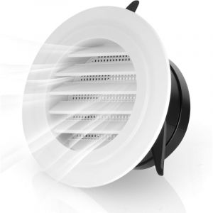 Grille de ventilation de plafond en ABS de 8 pouces, adapt&eacute;e au salon, &agrave; la salle de bain, &agrave; la cuisine, persienne inclin&eacute;e, ouverture de 150 mm