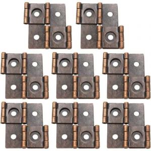 Charni&egrave;re pour paravent pliable &agrave; Double Action, 8 pi&egrave;ces, 46x42mm, rouge Vintage,de