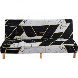 Tigrezy - Sans Bras Housse de clic clac Housse de Canapé Extensible Elastique Housse canape lit Housse de Canapé sans Accoudoirs phe(Temps et espace)