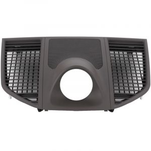 Decdeal Couvercle d'horloge de tableau de bord, garniture de panneau de tableau de bord adapt&eacute; &agrave; Porsche Macan 2014 &ndash; 2020 gris