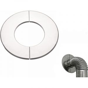 Rosace pour tuyau de po&ecirc;le, rosace de recouvrement en acier inoxydable, manchon de tuyau, embout de chemin&eacute;e, rosace de po&ecirc;le, plaque de base (rosace