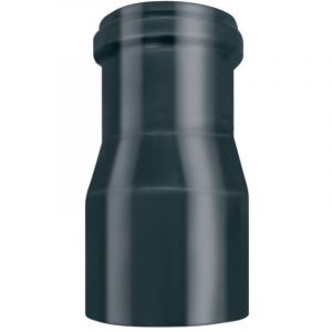 Ferrari Srl - Raccord - acier 0,8 l 165 mm réduction de section 80f x 100m sp.0.8 noir émaillé