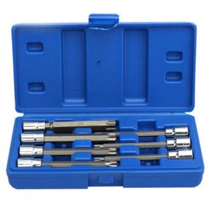 7 Pi&egrave;Ces / Ensemble D'Outils de Douille 3/8 Pouces Douilles &agrave; Embout &eacute;Toile Torx Extra Long T25 T30 T40 T45 T50 T55 T60 Outils Main