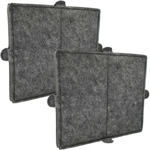 2x Filtres à charbon actif compatible avec Miele da 439, da 439 ext, da 4298 w c, da 429-6 c, da 4298 w, da 429-4 / titan hotte aspirante - Vhbw