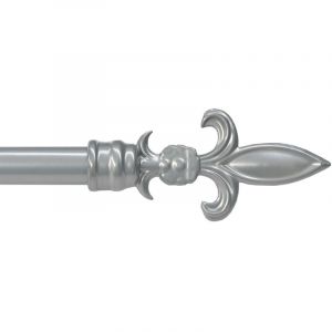 Emmevi Mv S.p.a. - Tringle &agrave; Rideau en Fer Vente aux Ench&egrave;res de Rideaux Anneaux Extensibles 120-210 cm Lance - Gris