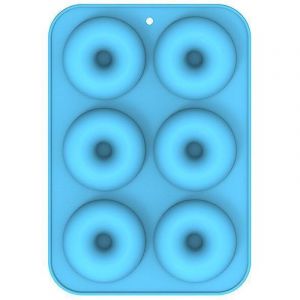 Moule &agrave; donuts, lot de 2. Moule &agrave; donuts en silicone antiadh&eacute;sif pour la cuisson, permettant de r&eacute;aliser 6 donuts de taille standard. Facile &agrave;