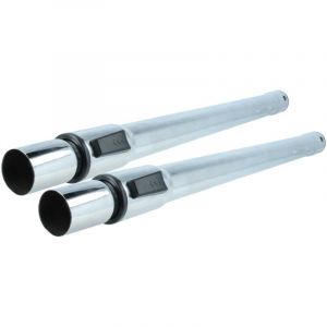 2x Tube d'aspirateur compatible avec K&auml;rcher t 7/1, t 171, t 201, t 191 aspirateur - raccord 35 mm, 60 - 97cm, noir / argent&eacute; - Vhbw