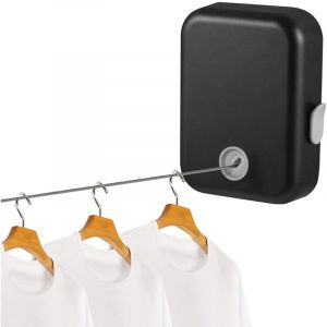 Corde à Linge Rétractable d'intérieur Robuste Télescopique Invisible Corde à Linge Rétractable d'intérieur Séchoir à Linge Rétractable