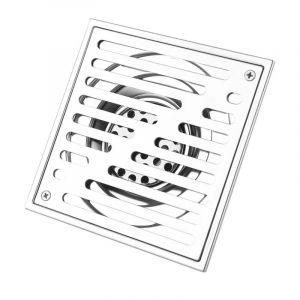 Jeffergarden Drains de Douche Carr&eacute;s, Grille Evacuation Eau Terrasse, Drains de Sol en Acier Inoxydable Anti-Odeurs pour Salle de Bain Cuisine Garage