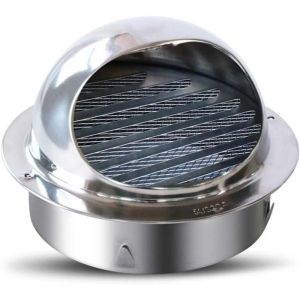 Sollbry - Ahlsen Sortie d'air Murale, Sortie d'air en Acier Inoxydable Hotte Mur Exterieur Exterieur Capuchon Pare-Pluie Capuchon De Ventilation