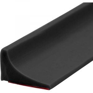 Joint d'&eacute;tanch&eacute;it&eacute; de douche, cloison de douche en silicone 3 m, bande imperm&eacute;able pliable, seuil de douche, pare-inondation pour salle de bain (noir)