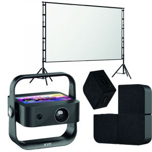 Vid&eacute;oprojecteur Tablette Tactile 7&rsquo;&rsquo; 4K + Mur d&rsquo;Enceintes 20W + &Eacute;cran 100&rsquo;&rsquo; ALR