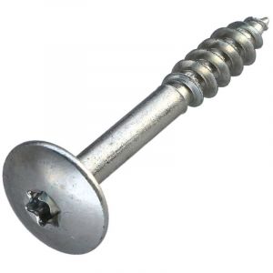 Vis Express - Vis Penture 7X50 Filetée sur 23 torx T30 Acier zingué 200 Heures brouillard salin sans rouille rouge-30 pièces