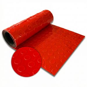 Rev&ecirc;tement de sol PVC Coin Mirror, Rouge, 110 x 50 cm