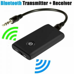 Debuns - Transmetteur Bluetooth 5.0, Adaptateur 2 en 1 sans Fil 3.5mm, &Eacute;metteur et R&eacute;cepteur Adaptateur, Bluetooth 2 en 1 Adaptateur, Jack 3,5mm aptx