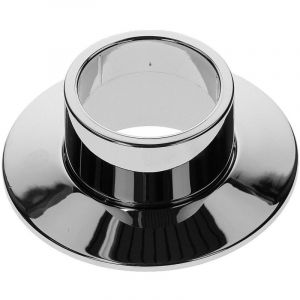 Le Sanitaire - Rosace coulissante encastr&eacute;e diam&egrave;tre 140 mm, chrom&eacute;, 2 &eacute;l&eacute;ments