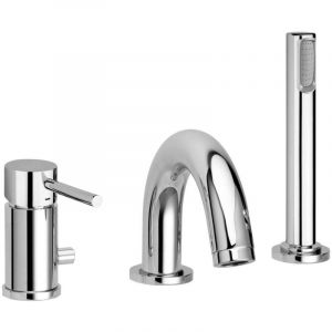 Paffoni - Stick - Mitigeur de baignoire, installation 3 trous, chrome SK040LCR