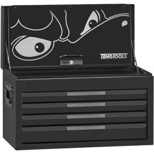 Coffre à outils 4 tiroirs pour servante pro noir Teng Tools TST26B4