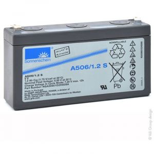Sonnenschein - Batterie plomb etanche gel A506/1.2S 6V 1.2Ah F4.8