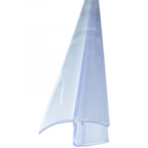 Joint &agrave; fente, joint de porte, longue l&egrave;vre d'&eacute;tanch&eacute;it&eacute; Transparent pour verre de 8mm d'&eacute;paisseur pour porte de douche en verre, l&egrave;vre de douche en