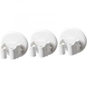 3 Pi&egrave;ces Crochets En Plastique Pour Accrocher Support De Balai De Vadrouille Blanche Pince De Vadrouille Pince &agrave; Balai Pince &agrave; Balai Clip De