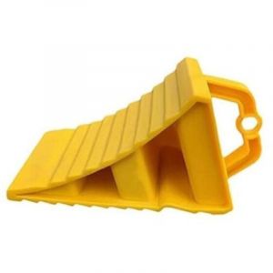 Cale Roue De Voiture, Cale Roue Caoutchouc, Cale pour Remorque avec Poign&eacute;e, Bloc Anti-D&eacute;Rapant, Cale De Roue pour Camion, But&eacute;e De Roue Polyvalente