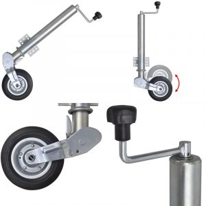 Vidaxl - Roue de jauge pliable robuste 60 mm - roue jockey - roues jockey - Home & Living