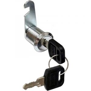 Aougo - Serrure Batteuse Cylindre, Verrou de Porte pour Armoire, Serrure Batteuse a Came Barillet pour Boite aux Lettres Tiroir(25mm)