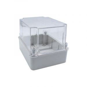 Em Distribution - Boite de d&eacute;rivation &eacute;tanche IP67 310x230x180mm, avec couvercle transparent, bord lisse