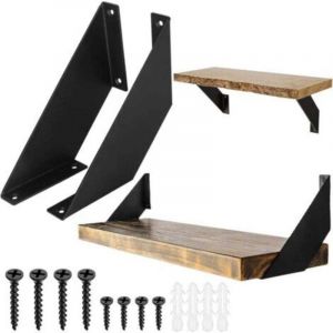 Equerre Metal, Equerre Charge Lourde Antirouille, Support Etagere Murale &Eacute;querre &Eacute;tag&egrave;re Fer Forg&eacute; 15cm 2Pi&egrave;ces