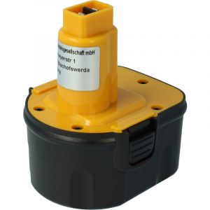 Vhbw - 1x Batterie remplacement pour Black & Decker A9252 England SL1 3YD, A9266, A9275, A9252 pour outil électrique (2000 mAh, NiMH, 12 v)