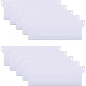 10PCS 127mm Plaque de Lestage pour Store Californien Poids de Store Vertical Lattes Kit de R&eacute;paration de Stores Verticaux Rideaux, Blanc