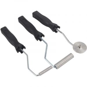 Kit de rouleau de stratification d'outil de pagaie de bulle de fibre de verre d'alliage d'aluminium de 3 pi&egrave;ces/ensemble pour le moule de FRP (dent